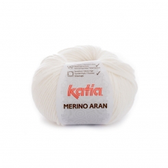 Merino Aran von Katia 100g-Knäuel 03 Naturweiß
