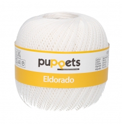 Puppets Eldorado Häkelgarn 07001 Weiss