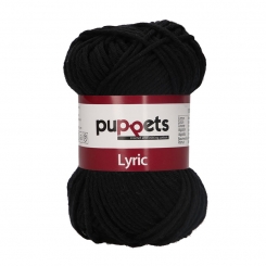 Puppets Lyric Topflappengarn Stärke 8 05001 Schwarz