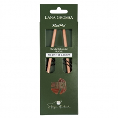 Rundstricknadel Buche von Lana Grossa 7,0mm x 40cm