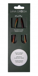 Rundstricknadel Design-Holz Multicolor Lana Grossa 8,0mm x 40cm