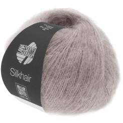 Silkhair Uni und Melange Lana Grossa 035 taupe