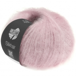 Silkhair Uni und Melange Lana Grossa 085 rosa
