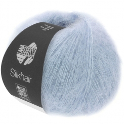 Silkhair Uni und Melange Lana Grossa 092 himmelblau
