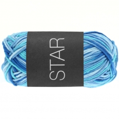 Star Print Lana Grossa 315 Himmelblau/Enzianblau/Türkis/Hellblau