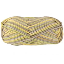 Star Print Lana Grossa 356 Hellgelb/Gelbgrün/Weißgrün/Khaki
