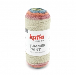 Summer Paint Katia 500 Hellrosa-Pastellorange-Blassgrün-Pastellblau