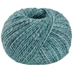 Vintage Socks Lana Grossa 1003 Mint/Graublau/Jeans/Petrol meliert