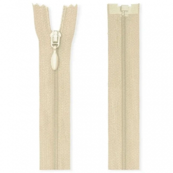 Fein Kunststoff Reißverschlüsse teilbar S8 089 rohweiß | 25 cm