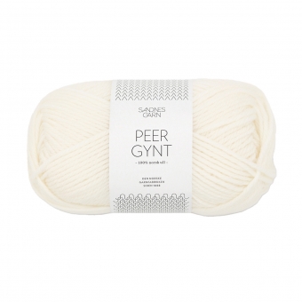 Peer Gynt Sandnes Garn 1002 Hvit