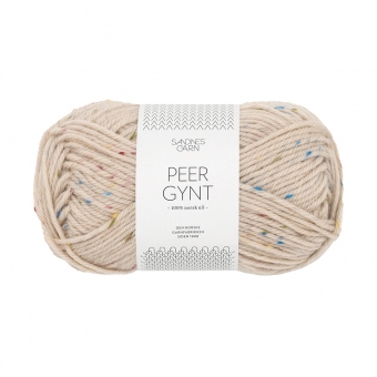 Peer Gynt Tweed Sandnes Garn 2720 Marsipan Tutti Frutti Tweed