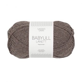 Babyull Lanett Sandnes Garn 2652 Mellombrun Melert 