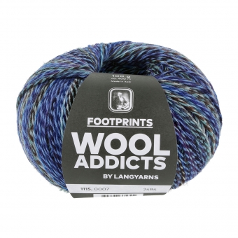 Footprints 4-fach Lang Yarns 07 Blue