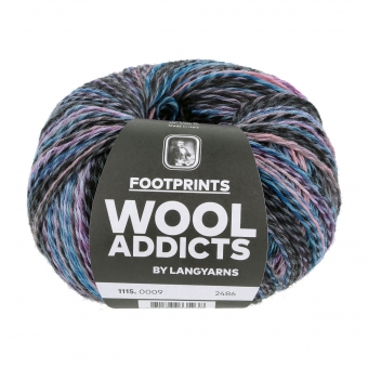Footprints 4-fach Lang Yarns 09 Black/Lilac/Petrol