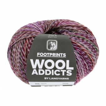 Footprints 4-fach Lang Yarns 11 Lilac/Fuchsia/Brown