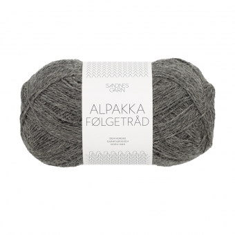 Alpakka Folgetrad Sandnes Garn 1053 Mork Gramelert
