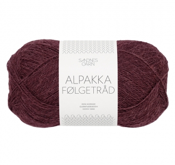 Alpakka Folgetrad Sandnes Garn 4372 Dyp Burgunder