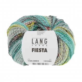 Fiesta Lang Yarns 04 Türkis/Auqa/Grau/Lachs