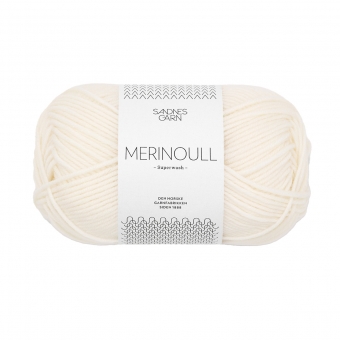 Merinoull Sandnes Garn 1002 Hvit