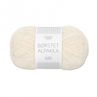Borstet Alpakka Sandnes Garn 1012 Natur