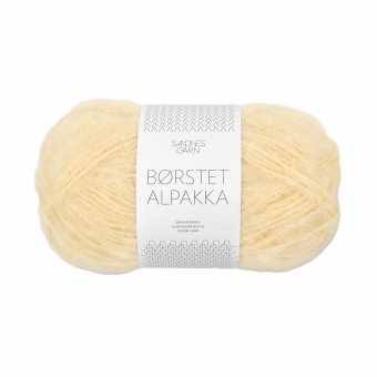 Borstet Alpakka Sandnes Garn 2112 Lys Gul