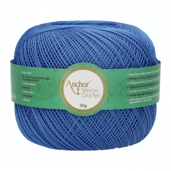 Anchor Mercer Crochet Stärke 20 %%% - 131 Blau