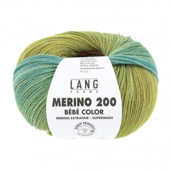 Merino 200 Bebe Color Lang Yarns 551 Orange/Grün