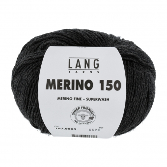 Merino 150 Lang Yarns 005 ANTHRAZIT MÉLANGE