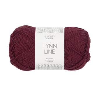 Tynn Line Sandnes Garn 4372 Dyp Burgunder