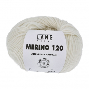 Merino 120 Lang Yarns 001 WEISS