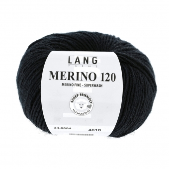 Merino 120 Lang Yarns 004 SCHWARZ