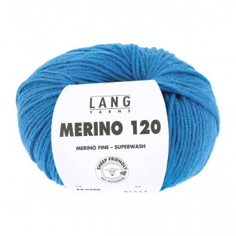Merino 120 Lang Yarns 206 MITTELBLAU