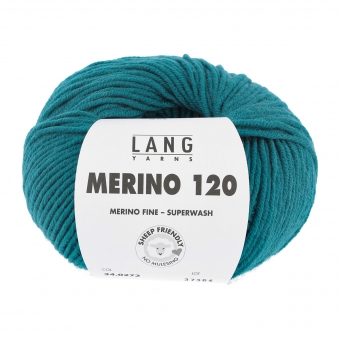 Merino 120 Lang Yarns 272 DUNKELTÜRKIS