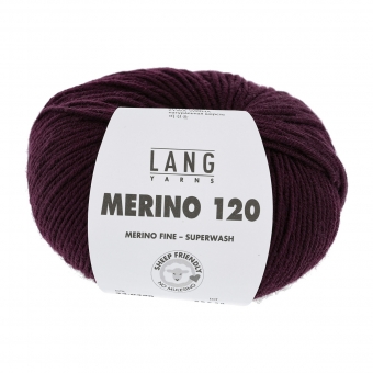 Merino 120 Lang Yarns 390 AUBERGINE