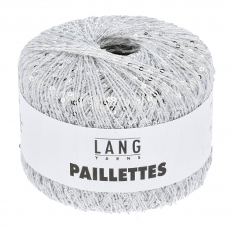 Paillettes Lang Yarns 01 Weiß/Silber