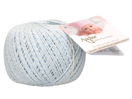 Anchor Baby Pure Cotton Multicolor 500 Creamy Blue