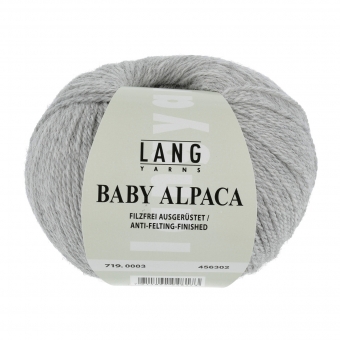Baby Alpaca Lang Yarns 003 HELLGRAU MÉLANGE
