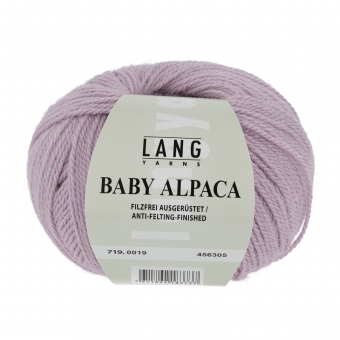 Baby Alpaca Lang Yarns 019 ROSA DUNKEL