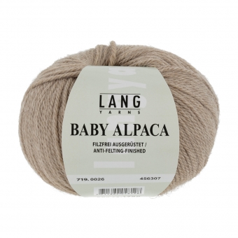 Baby Alpaca Lang Yarns 026 SAND MÉLANGE