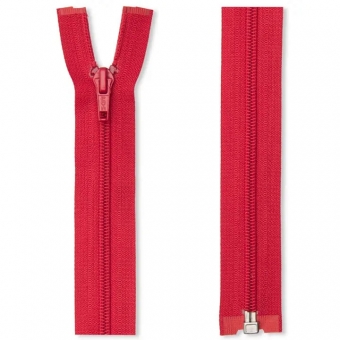 Kunststoff Reißverschlüsse teilbar S3 722 rot | 45 cm