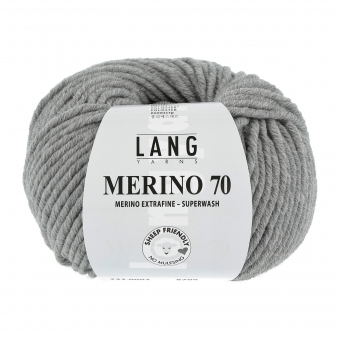 Merino 70 Lang Yarns 003 MÉLANGE HELLGRAU
