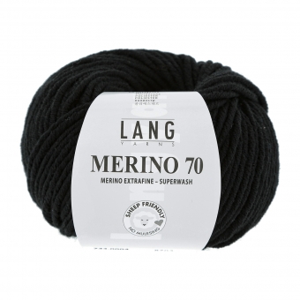 Merino 70 Lang Yarns 004 SCHWARZ
