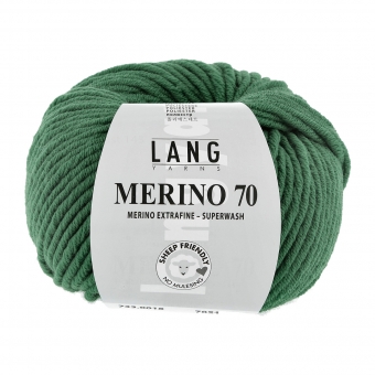 Merino 70 Lang Yarns 018 GRASGRÜN