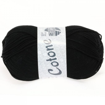 Cotone Uni Lana Grossa 021 schwarz