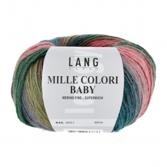 Mille Colori Baby Lang Yarns 051 BUNT/VIOLET/OLIVE