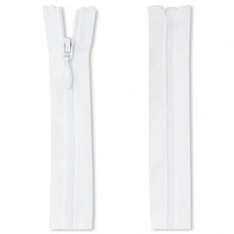 Fein Kunststoff Reißverschlüsse teilbar S8 009 weiß | 55 cm