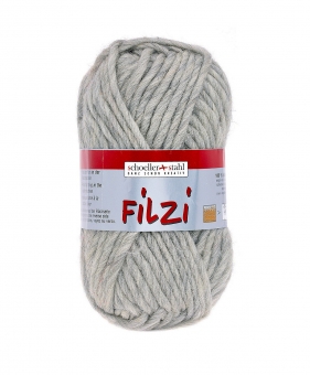 Filzi Uni Filzwolle Schoeller Stahl 30 silbermeliert