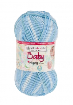 Baby Happy Color Schoeller Stahl 111 Aqua