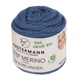 Step Merino 4-fach Uni & Melange Austermann 1006 jeans