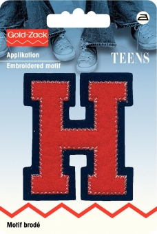 Applikation Buchstabe H 